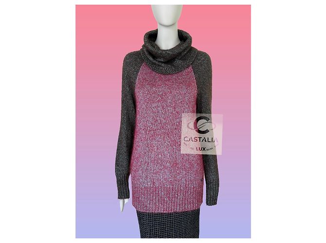 Chanel Coco Brasserie Artisan Suéter de Seda Tricot 36 FR Multicolor - vista 2