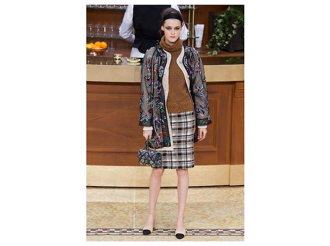 Chanel Coco Brasserie Artisan Suéter de Seda Tricot 36 FR Multicolor - vista 5