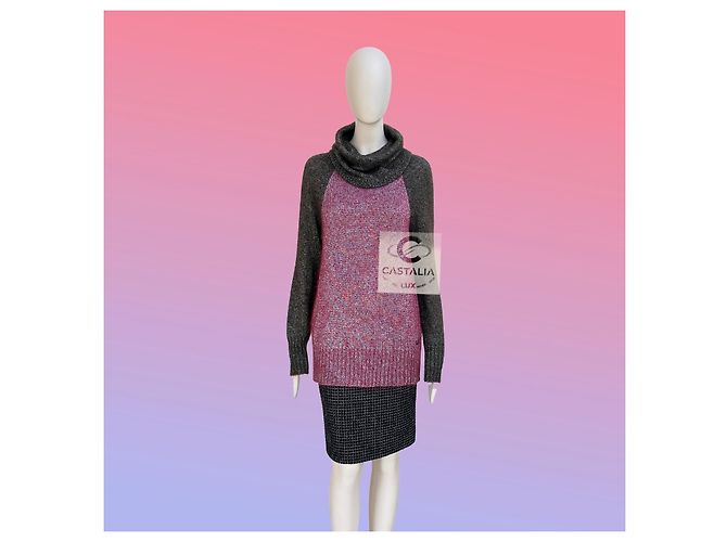 Chanel Coco Brasserie Artisan Suéter de Seda Tricot 36 FR Multicolor - vista 6