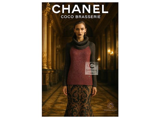Chanel Coco Brasserie Artisan Suéter de Seda Tricot 36 FR Multicolor - vista 7