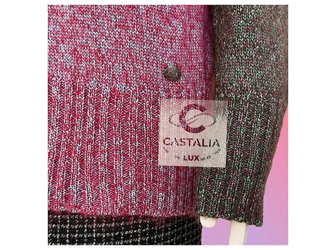 Chanel Coco Brasserie Artisan Suéter de Seda Tricot 36 FR Multicolor - vista 9