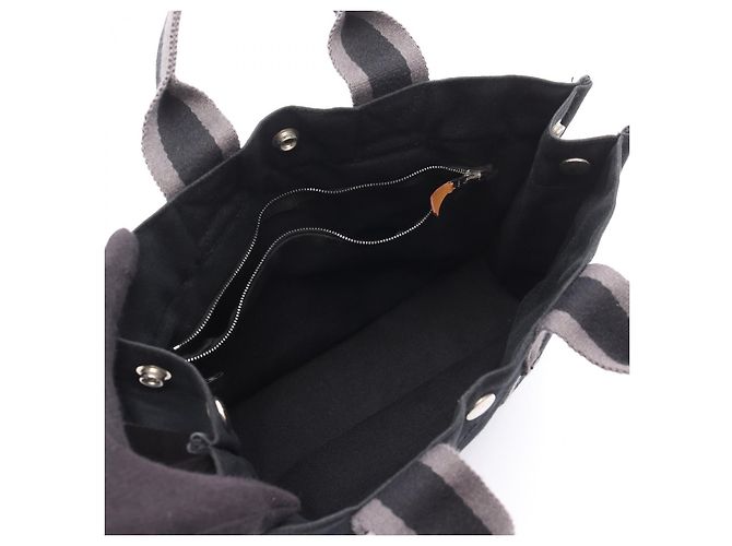 Herbag Canvas Tote Bag von Hermès Schwarz - Ansicht 3