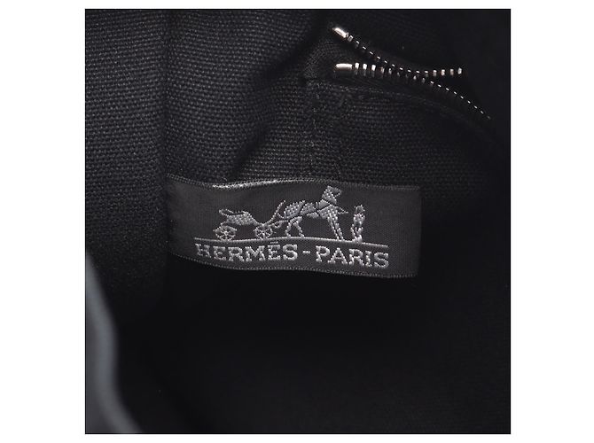 Herbag Canvas Tote Bag von Hermès Schwarz - Ansicht 4