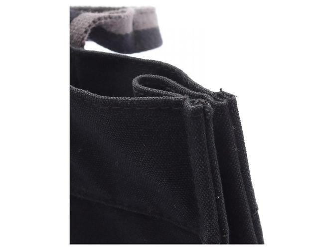 Herbag Canvas Tote Bag von Hermès Schwarz - Ansicht 5