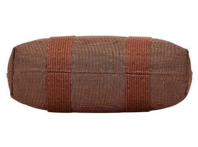Hermès Herline Canvas Tote Bag Braun - Ansicht 3