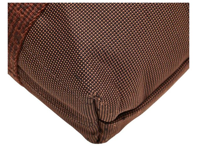 Hermès Herline Canvas Tote Bag Braun - Ansicht 5