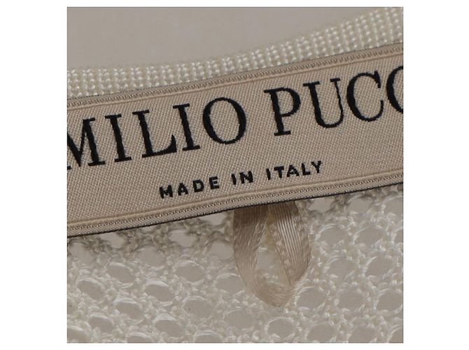 Top asimétrico sin mangas Emilio Pucci en viscosa blanca Blanco Crudo - vista 4