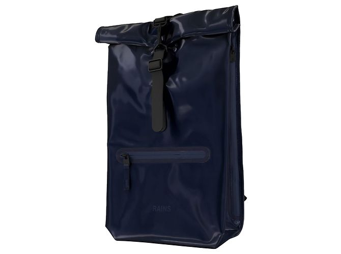 Zaino Rolltop Rucksack W3 - RAINS - Sintetico - Blu - vista 2