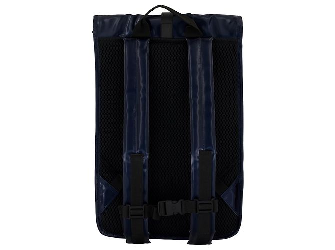 Zaino Rolltop Rucksack W3 - RAINS - Sintetico - Blu - vista 3