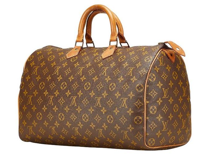 Louis Vuitton Speedy 40 Monogram Handtasche Metallisch Bronze - Ansicht 2