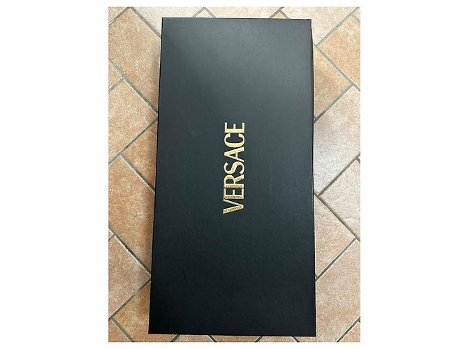 Botas altas de cinta Gianni Versace Negro Plata - vista 12