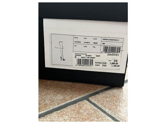 Botas altas de cinta Gianni Versace Negro Plata - vista 13