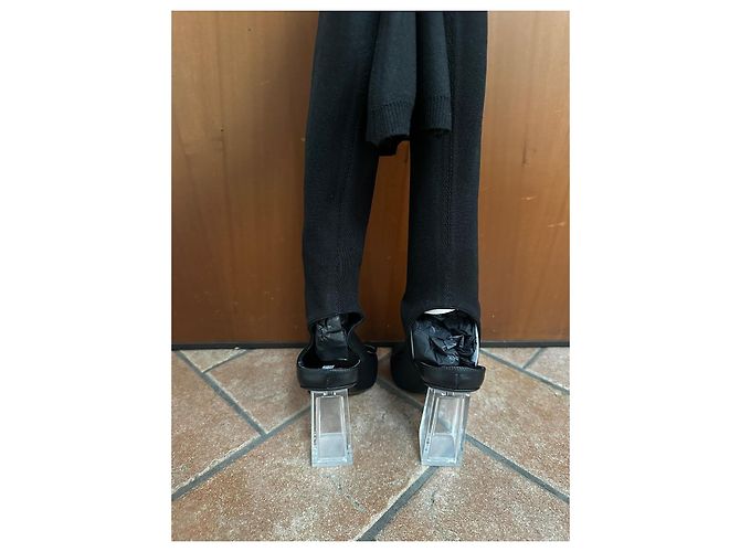 Botas altas de cinta Gianni Versace Negro Plata - vista 14