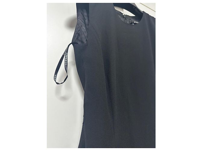 Vestido negro sin mangas Versace - vista 17
