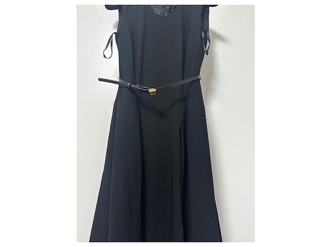 Vestido negro sin mangas Versace - vista 2