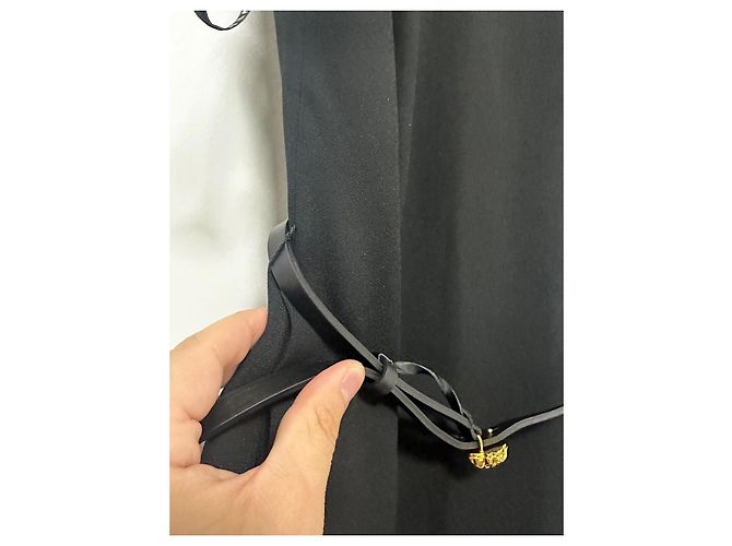 Vestido negro sin mangas Versace - vista 4