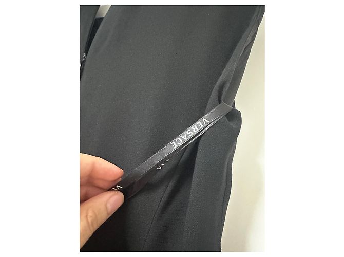 Vestido negro sin mangas Versace - vista 6