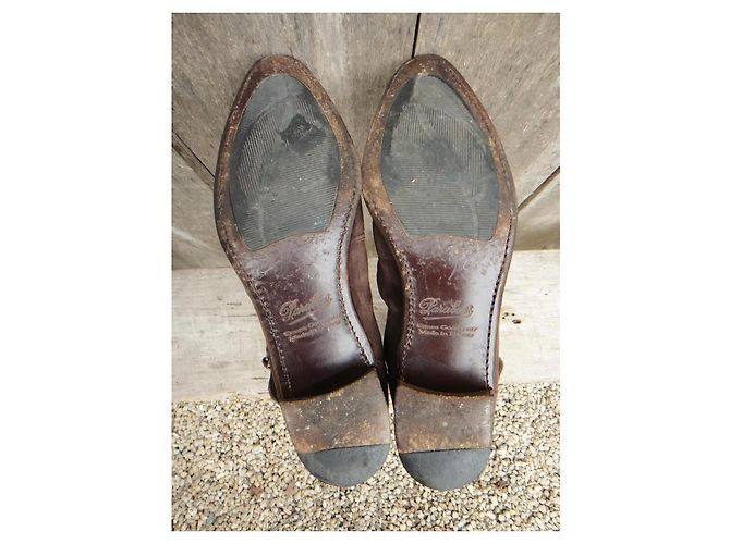 Botas Paraboot Marrón Oscuro Ante - vista 6