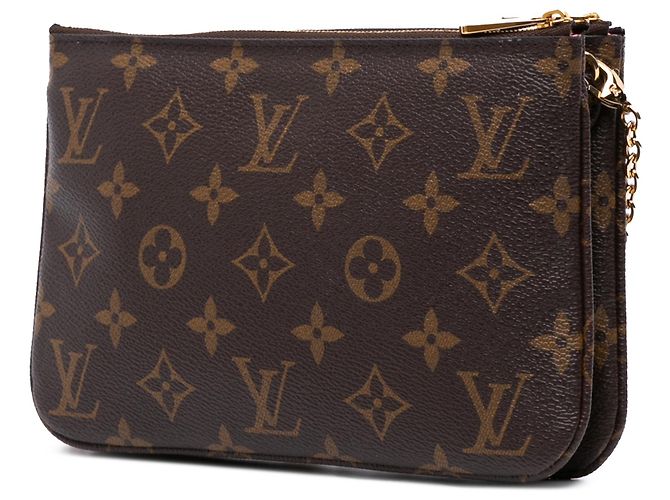 Pochette Illustre Vivienne Shanghai in Monogram Marrone con Doppia Zip Louis Vuitton - vista 2