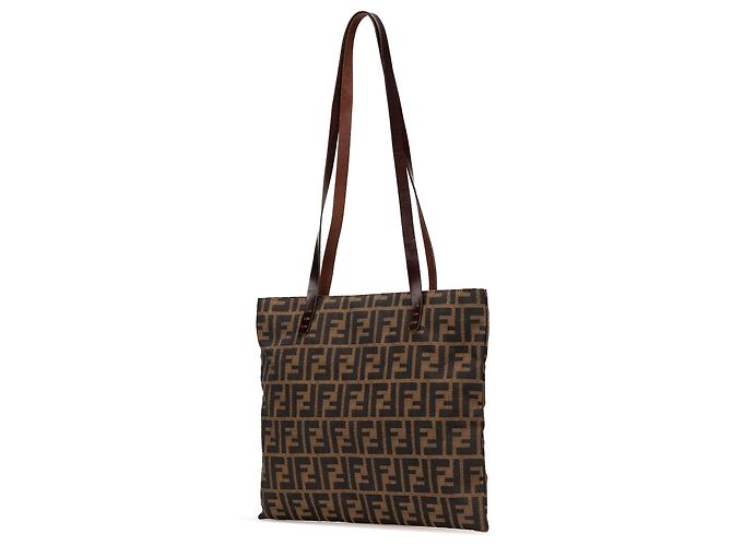 Fendi Braune Zucca Canvas Tasche - Ansicht 2