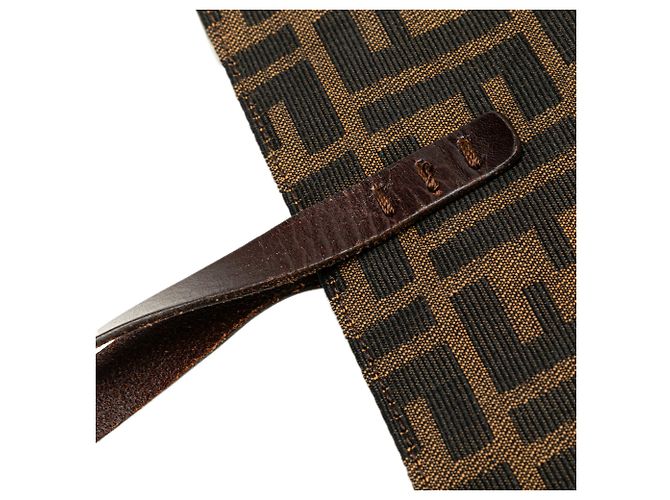Fendi Braune Zucca Canvas Tasche - Ansicht 8