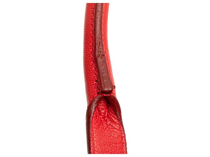 Borsa Senda in nubuck rosso LOEWE - vista 11