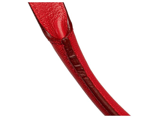 Borsa Senda in nubuck rosso LOEWE - vista 12