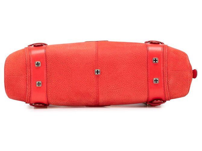 Borsa Senda in nubuck rosso LOEWE - vista 3