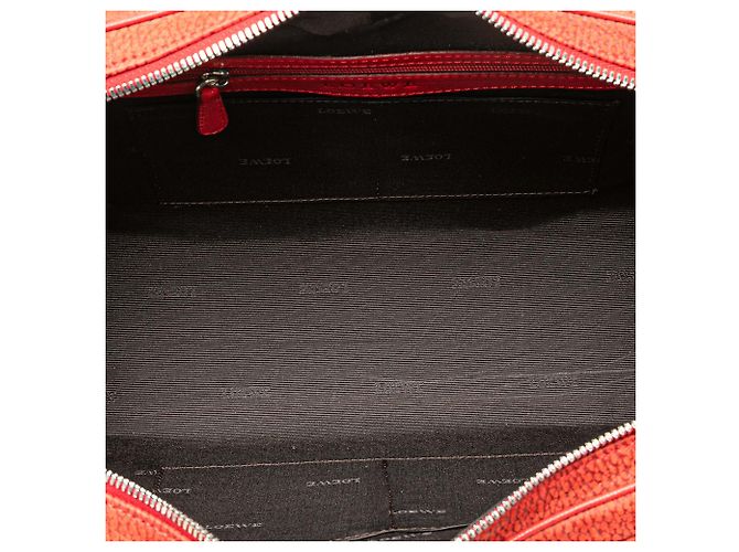 Borsa Senda in nubuck rosso LOEWE - vista 4