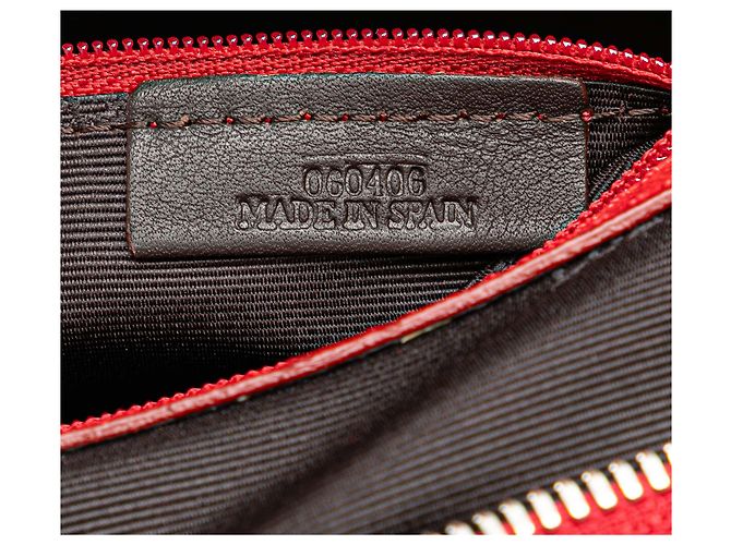 Borsa Senda in nubuck rosso LOEWE - vista 6
