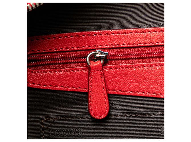 Borsa Senda in nubuck rosso LOEWE - vista 8