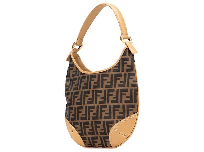 Fendi Braune Zucca Canvas Hobo - Ansicht 2