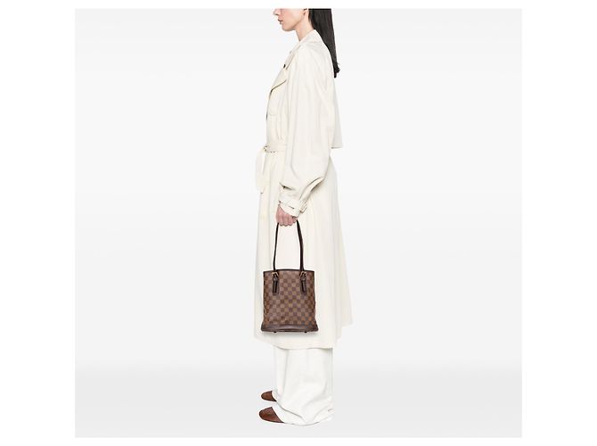 Louis Vuitton Marrone Damier Ebene Marais - vista 13