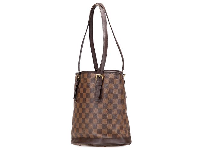 Louis Vuitton Marrone Damier Ebene Marais - vista 2