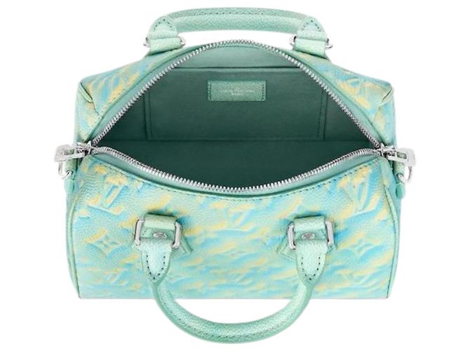 Louis Vuitton Stardust Green Empreinte Monogram Speedy 20 Verde - vista 3