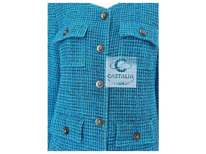 Chanel Lesage Riviera Sky Tweedjacke 2023 36 FR Türkis - Ansicht 8