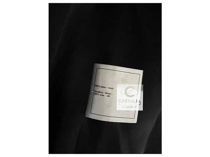 Chanel Schwarze Tweedjacke Supermarkt-Kollektion 38 FR - Ansicht 14