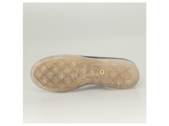 Sneakers CHANEL in pelle di agnello 39 Nero CC Auth BA2712 - vista 24
