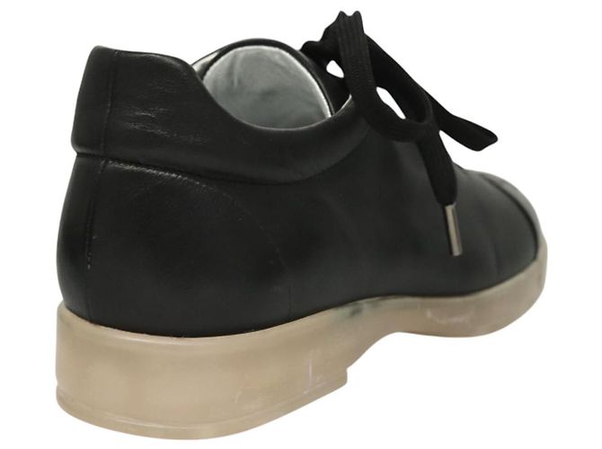 Sneakers CHANEL in pelle di agnello 39 Nero CC Auth BA2712 - vista 3