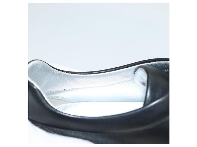 Sneakers CHANEL in pelle di agnello 39 Nero CC Auth BA2712 - vista 32