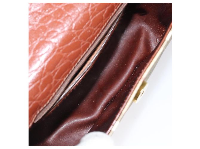 Autre Marque Borsa a spalla Burberrys Nova Check PVC Beige Oro Auth 124690 D'oro - vista 11