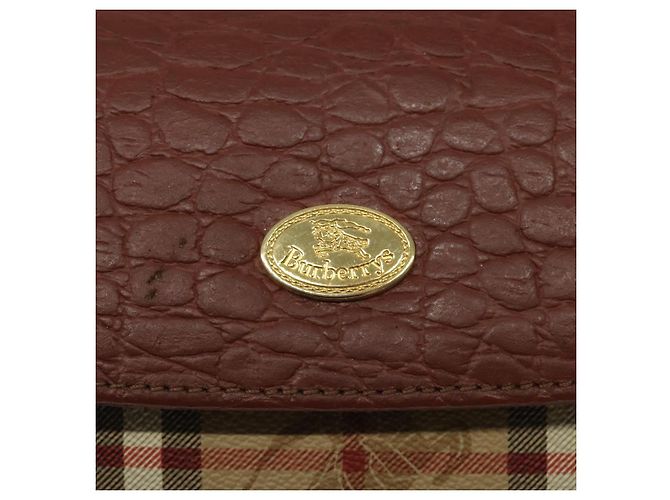 Autre Marque Borsa a spalla Burberrys Nova Check PVC Beige Oro Auth 124690 D'oro - vista 17