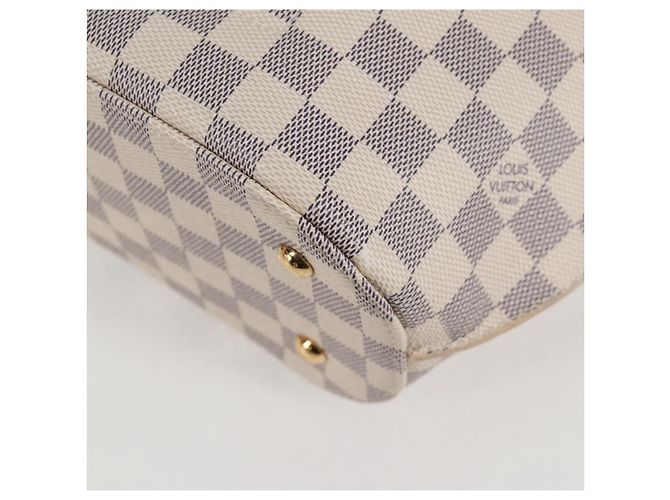 LOUIS VUITTON Borsa a Mano Giroratta Damier Azur N41579 LV Auth 121229M - vista 16