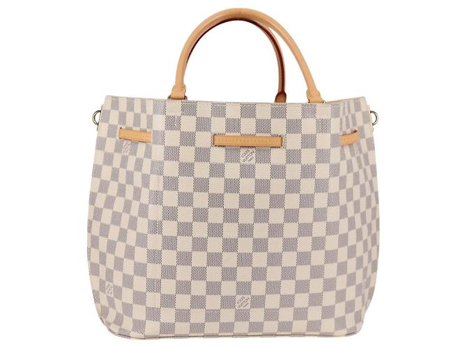 LOUIS VUITTON Borsa a Mano Giroratta Damier Azur N41579 LV Auth 121229M - vista 2