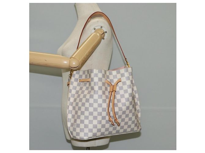 LOUIS VUITTON Borsa a Mano Giroratta Damier Azur N41579 LV Auth 121229M - vista 24