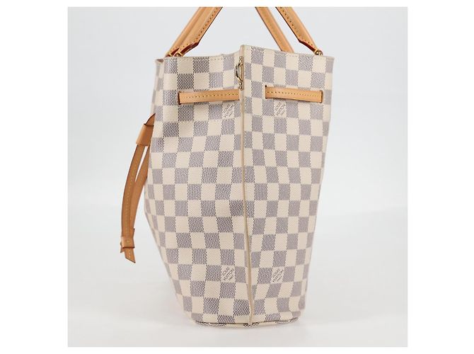 LOUIS VUITTON Borsa a Mano Giroratta Damier Azur N41579 LV Auth 121229M - vista 3