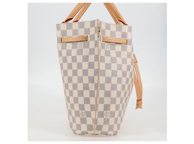 LOUIS VUITTON Borsa a Mano Giroratta Damier Azur N41579 LV Auth 121229M - vista 4