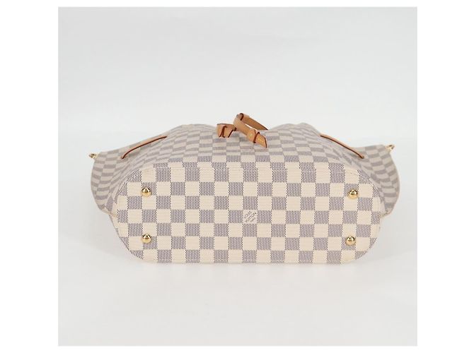 LOUIS VUITTON Borsa a Mano Giroratta Damier Azur N41579 LV Auth 121229M - vista 5