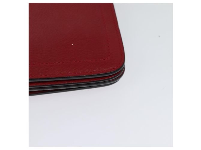 Borsa a spalla Vala Chain in pelle rossa e oro Auth gh168 di Salvatore Ferragamo Rosso D'oro - vista 17