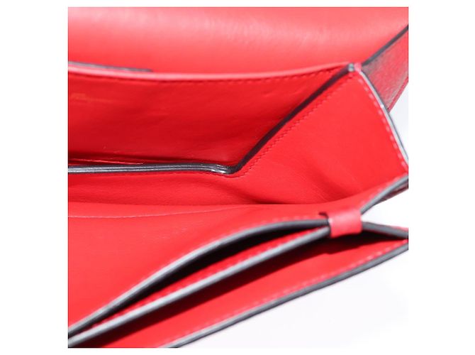 Borsa a spalla Vala Chain in pelle rossa e oro Auth gh168 di Salvatore Ferragamo Rosso D'oro - vista 19